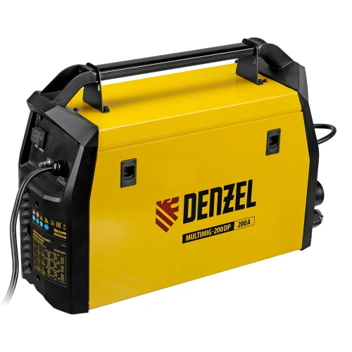 Аппарат инвертор. полуавтомат. сварки MultiMIG-200DP Synergy Double Pulse, 200 А, ПВ 80% Denzel по ценам производителя в Уфе с доставкой по всей России