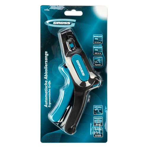 Щипцы для зачистки электропроводов 0.2-6 мм2 (10-24 AWG) лезвие: нержавеющая сталь Gross по ценам производителя в Уфе с доставкой по всей России