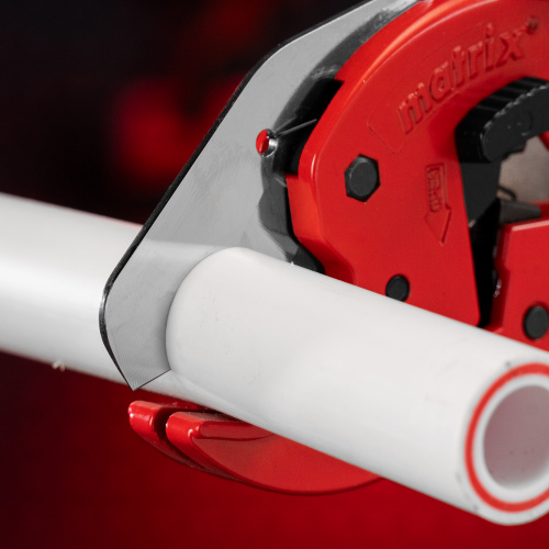 Ножницы для резки изделий из ПВХ, D до 42 мм, обрезиненная опорная рукоятка, порошковое покрытие рукояток Matrix по ценам производителя в Уфе с доставкой по всей России