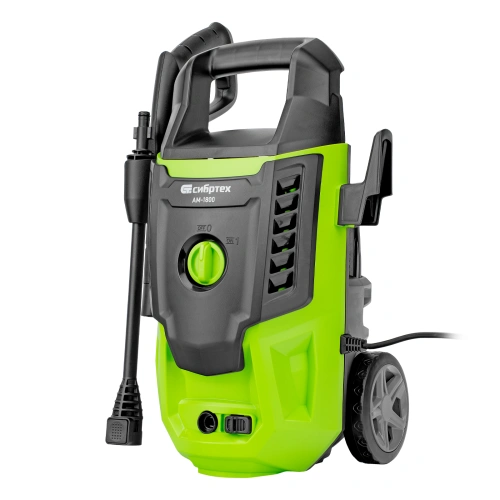 Моечная машина высокого давления АМ-1800, 1800 Вт, 140 бар, 350 л/ч, колесная Сибртех по ценам производителя в Уфе с доставкой по всей России