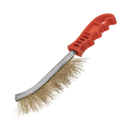 Щетка металлическая латунированная, пластиковая ручка Matrix по ценам производителя в Уфе с доставкой по всей России