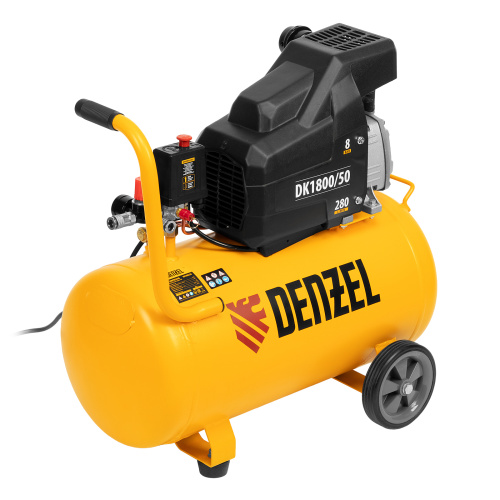 Компрессор воздушный DK1800/50, Х-PRO 1.8 кВт, 280л/мин, 50л Denzel по ценам производителя в Уфе с доставкой по всей России