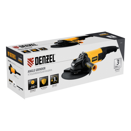 Машина шлифовальная угловая AG230-2400, 2400 Вт, 230 мм, 6000 об/мин Denzel по ценам производителя в Уфе с доставкой по всей России