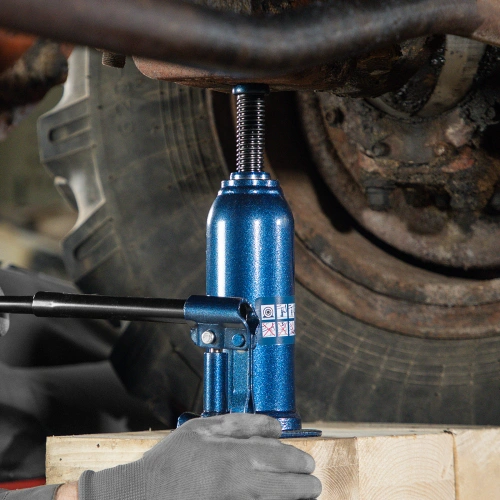 Домкрат гидравлический бутылочный, 10 т, h подъема 222-447 мм Stels по ценам производителя в Уфе с доставкой по всей России