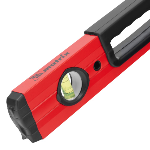 Уровень алюминиевый, 600 мм, фрезерованный, 3 глазка, две эргономичные ручки Matrix по ценам производителя в Уфе с доставкой по всей России