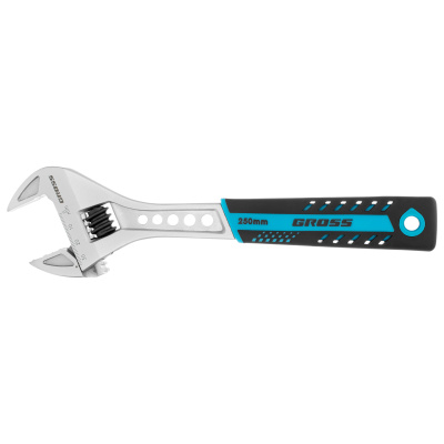 Ключ разводной, 250 мм, CrV, двухкомпонентная ручка Gross по ценам производителя в Уфе с доставкой по всей России