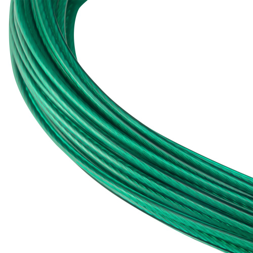 Трос металлополимерный зеленый ПР-2.0, толщина 2.0 мм, моток 20 метров Сибртех по ценам производителя в Уфе с доставкой по всей России