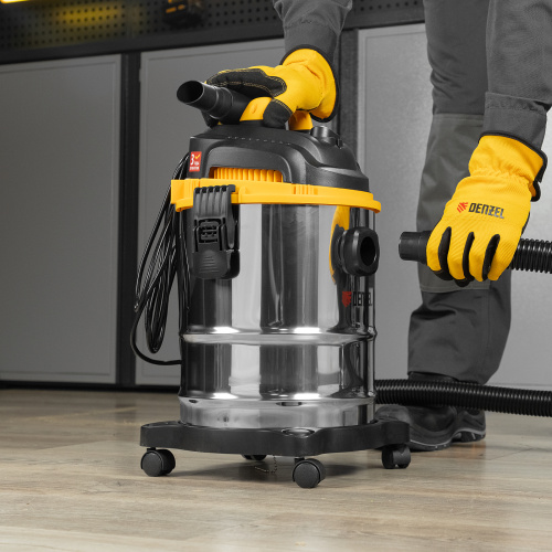 Пылесос строительный SVC15, 1200 Вт, бак 15 л, шланг 2 м Denzel купить в Москве с доставкой по всей России | ProtosMarket.ru