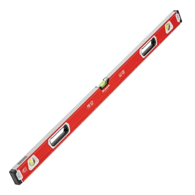 Уровень алюминиевый, магнит, фрезерованный, 3 глазка (1 зеркальный) двухкомпонентные рукоятки, 1200 мм Matrix по ценам производителя в Уфе с доставкой по всей России