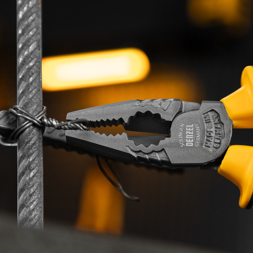 Плоскогубцы комбинированные 205 мм, трехкомпонентные рукоятки Denzel по ценам производителя в Уфе с доставкой по всей России