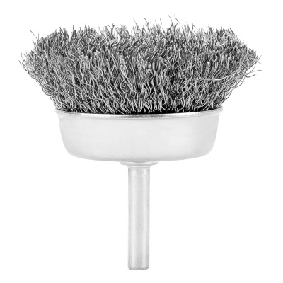 Щетка для дрели, 65 мм, "чашка" со шпилькой, витая проволока Сибртех по ценам производителя в Уфе с доставкой по всей России