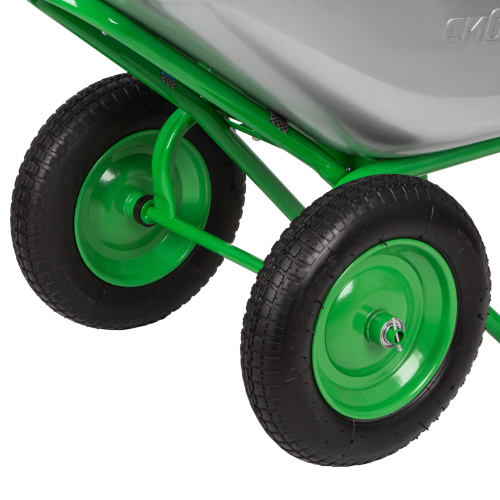 Тачка садово-строительная 2-х колесная, грузоподъемность 230 кг, объем 90 л Сибртех по ценам производителя в Уфе с доставкой по всей России