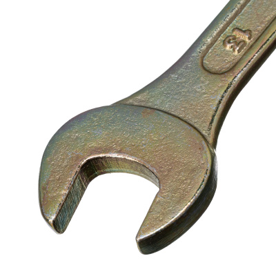 Ключ рожковый, 13 х 14 мм, желтый цинк Сибртех по ценам производителя в Уфе с доставкой по всей России