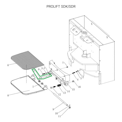 Амортизатор платформы оператора для штабелеров SDK, для тележек SK20 по ценам производителя в Уфе с доставкой по всей России