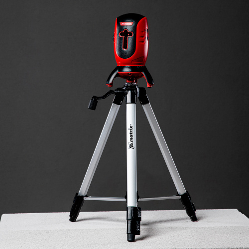 Лазерный уровень ML01T, дальность 10 м, точность ± 0,5 мм, / 1 м, длина волны 650 нм, проекция 1 вертикальная 1 горизонтальная плоскость, резьба под штатив 5/8", штатив в комплекте Matrix по ценам производителя в Уфе с доставкой по всей России