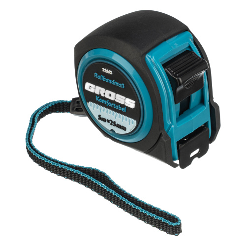 Рулетка Komfortabel 5 м х 25 мм,обрезиненный корпус Gross по ценам производителя в Уфе с доставкой по всей России