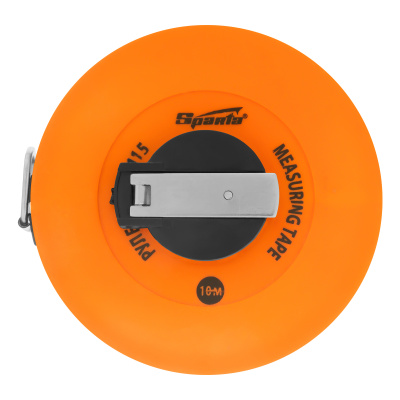 Рулетка геодезическая, 10 м х 12,5 мм, лента ПВХ, закрытый круглый корпус Sparta по ценам производителя в Уфе с доставкой по всей России