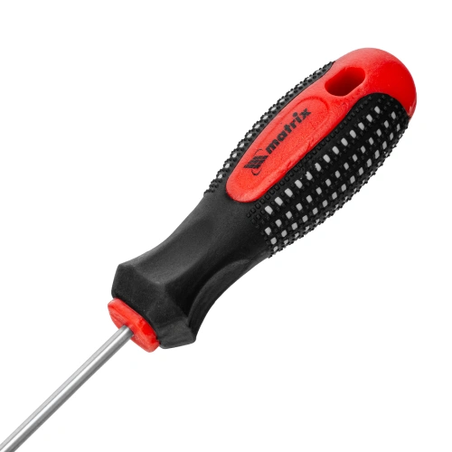 Отвертка Fusion, SL4 х 100 мм, CrV, трехкомпонентная рукоятка "Anti slip" Matrix по ценам производителя в Уфе с доставкой по всей России