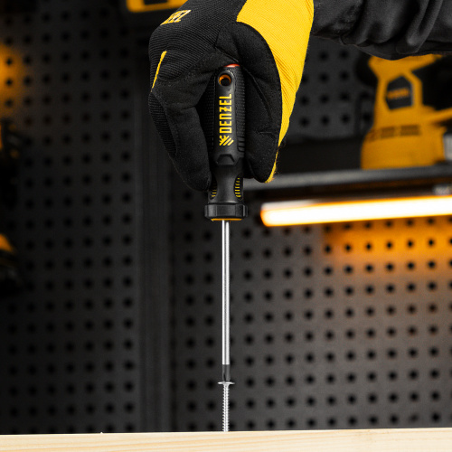 Отвертка, PH1х100 мм, S2, 3к рукоятка Denzel по ценам производителя в Уфе с доставкой по всей России