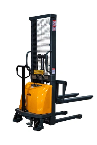 Штабелер гидравлический с электроподъемом 1,5 т 1,6 м XILIN CDD15B-E с раздвижными вилами по ценам производителя в Уфе с доставкой по всей России