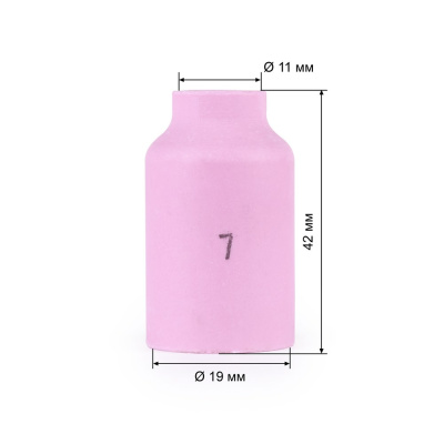 Varteg Сопло керам. 11,0мм №7 газ.линза (701.0423/ТС0034, 42мм, пр-во FoxWeld/КНР) купить в Москве с доставкой по всей России | ProtosMarket.ru