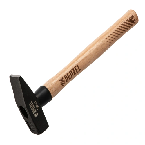 Молоток слесарный, 500 г, кованый квадратный боек, буковая рукоятка Denzel по ценам производителя в Уфе с доставкой по всей России