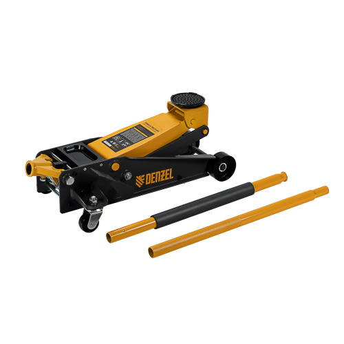 Домкрат гидравлический подкатной 3 т, с фиксатором, быстрый подъем, 135-480 мм, профессиональный Denzel по ценам производителя в Уфе с доставкой по всей России