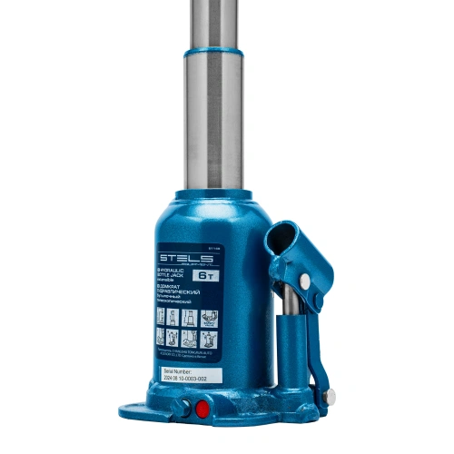 Домкрат гидравлический бутылочный телескопический, 6 т, подъем 180-410 мм Stels по ценам производителя в Уфе с доставкой по всей России