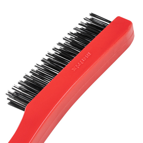 Щетка зачистная трехрядная, закаленная прямая проволока с пластиковой ручкой Matrix по ценам производителя в Уфе с доставкой по всей России