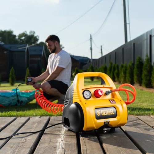 Компрессор воздушный безмасляный РС 1/6-180,1, 1 кВт, 180 л/мин, 6 л Denzel по ценам производителя в Уфе с доставкой по всей России