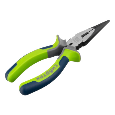 Длинногубцы прямые 160 мм, фосфатирование, трехкомпонентные рукоятки Сибртех по ценам производителя в Уфе с доставкой по всей России