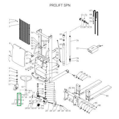 Амортизатор ручки для штабелеров SPN по ценам производителя в Уфе с доставкой по всей России