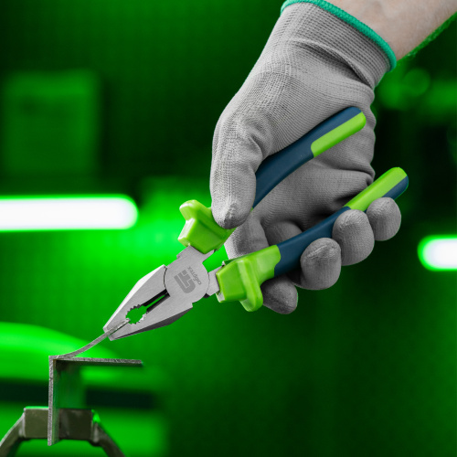 Плоскогубцы комбинированные, 200 мм, двухкомпонентные рукоятки Сибртех по ценам производителя в Уфе с доставкой по всей России