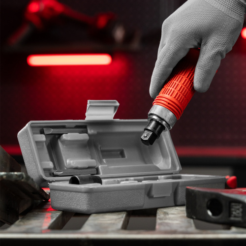 Отвертка ударно-поворотная 1/2, набор бит, 6 шт, обрезиненная ручка, пластиковый бокс Matrix по ценам производителя в Уфе с доставкой по всей России