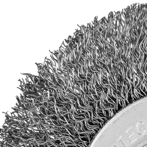 Щетка для УШМ, 100 мм, посадка 22.2 мм, плоская, витая проволока 0.3 мм Сибртех по ценам производителя в Уфе с доставкой по всей России