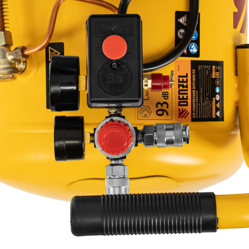 Компрессор воздушный прям. привод DCV1800/50, 1,8 кВт, 50 литров, 320 л/мин Denzel по ценам производителя в Уфе с доставкой по всей России