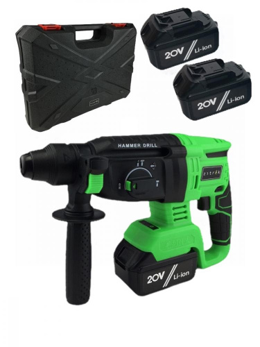 Перфоратор аккумуляторный Zitrek Destroyer Pro (20В, Li-Ion аккумулятор 4 Ач - 2шт, ЗУ, кейс) по ценам производителя в Уфе с доставкой по всей России