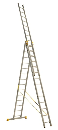 Лестница 3-х секционная алюминиевая 3*14 по ценам производителя в Уфе с доставкой по всей России