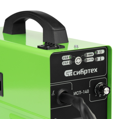 Аппарат инвертор. полуавтомат. сварки ИСП-140, 140 А, ПВ 60% Сибртех по ценам производителя в Уфе с доставкой по всей России