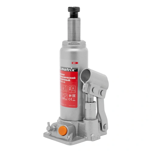Домкрат гидравлический бутылочный, 2 т, h подъема 181-345 мм Matrix по ценам производителя в Уфе с доставкой по всей России