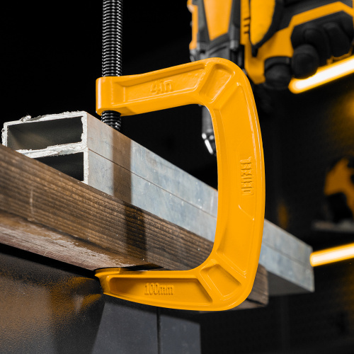 Струбцина G-образная, усиленная, 100 мм Denzel по ценам производителя в Уфе с доставкой по всей России