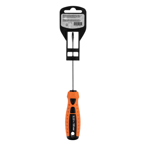Отвертка "Point", SL3 х 100 мм, CS, двухкомпонентная рукоятка Sparta по ценам производителя в Уфе с доставкой по всей России