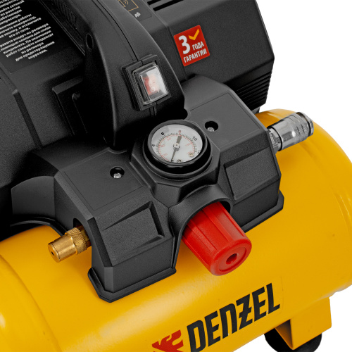 Компрессор  DLS750/6 безмасляный малошумный 750 Вт, 140 л/мин,ресивер 6 л Denzel по ценам производителя в Уфе с доставкой по всей России