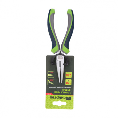 Длинногубцы прямые, 160 мм, трехкомпонентные рукоятки Сибртех по ценам производителя в Уфе с доставкой по всей России