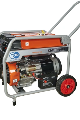 Генератор бензиновый 9,0 кВт 220В 26 л с электростартером и колесами TOR KM13000H по ценам производителя в Уфе с доставкой по всей России