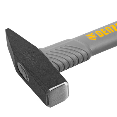 Молоток слесарный, 300 г, кованый, фибергласовая рукоятка c TPR покрытием Denzel по ценам производителя в Уфе с доставкой по всей России