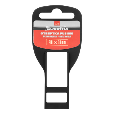 Отвертка Fusion, PH1 х 38 мм, CrV, трехкомпонентная рукоятка "Anti slip" Matrix по ценам производителя в Уфе с доставкой по всей России