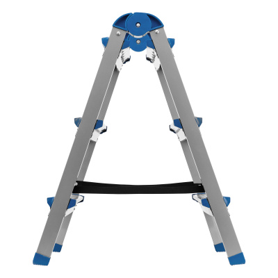 Стремянка двухсторонняя 3 ступени, сталь профиль, стальные ступени, Сибртех по ценам производителя в Уфе с доставкой по всей России