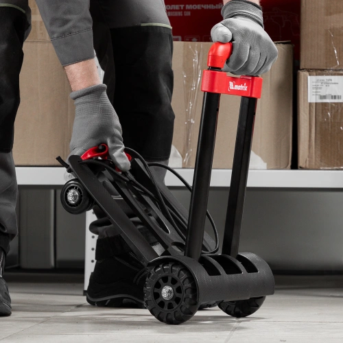 Тележка хозяйственная, складная, 4 колесная, грузоподъемность 40 кг Matrix по ценам производителя в Уфе с доставкой по всей России