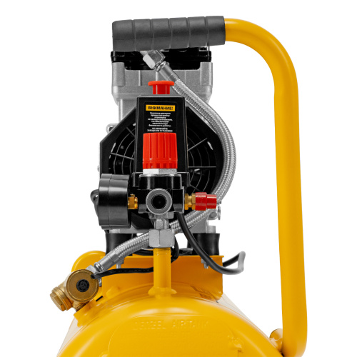 Компрессор DLS950/24 безмаслянный малошумный 950 Вт, 165 л/мин, ресивер 24 л Denzel по ценам производителя в Уфе с доставкой по всей России